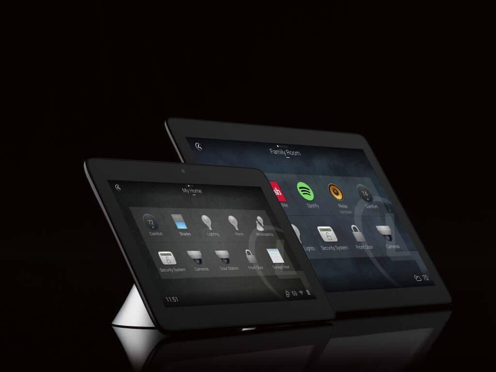 Tabletop touchscreens for selecting equipment functions
